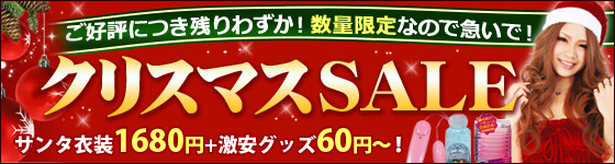 アダルトグッズも安い！クリスマスセール2012