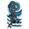 タトゥーシール 大型・雷雲龍