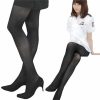 ＭＯＮＡＬＩＺＡタイツ　ヘリンボン柄　黒　Ｍ～Ｌ